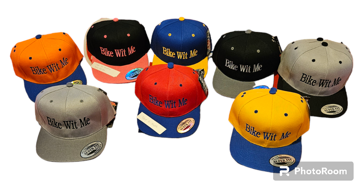 Bike Wit Me Multi-Colored Baseball Hats
