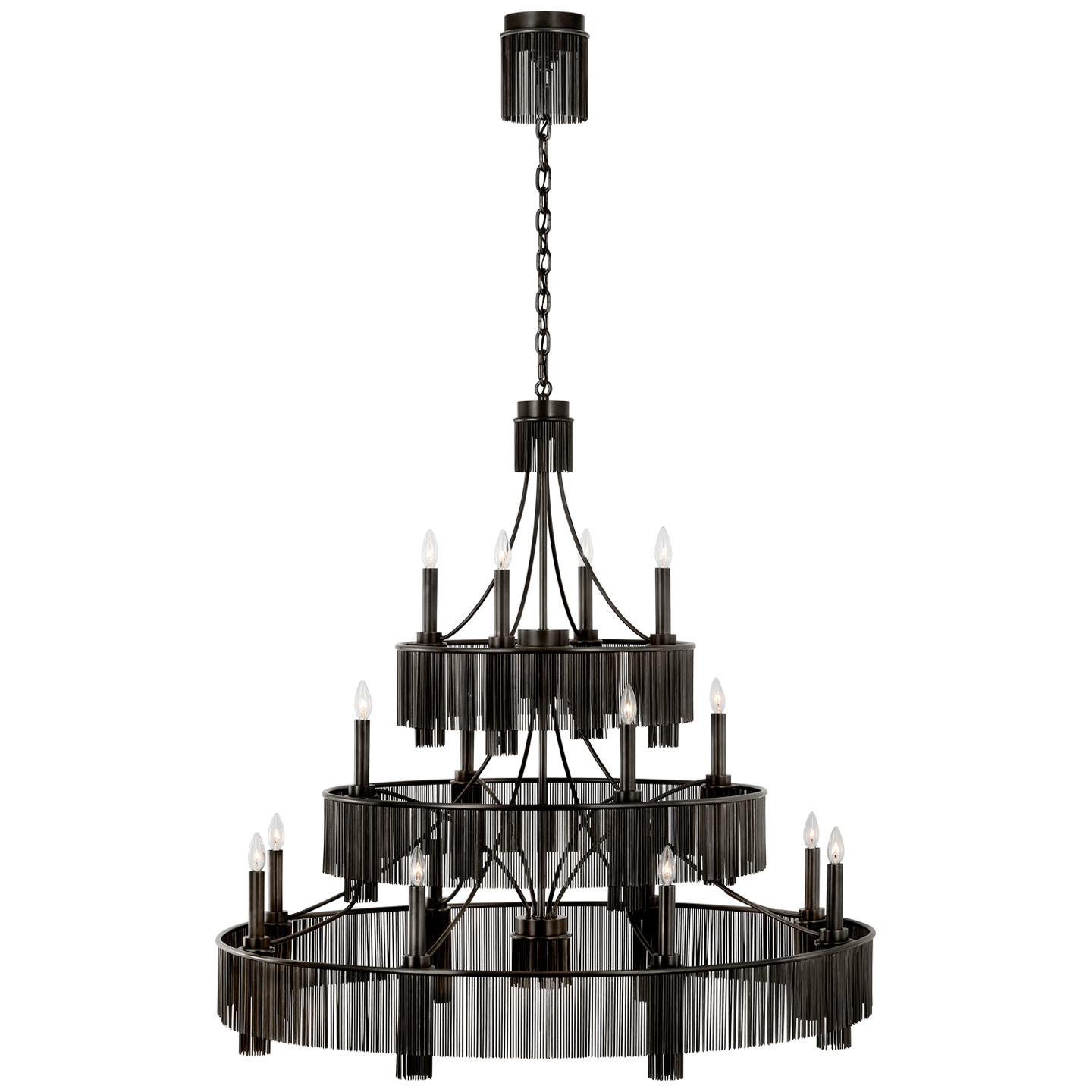 Sutton 50" Three Tier Chandelier