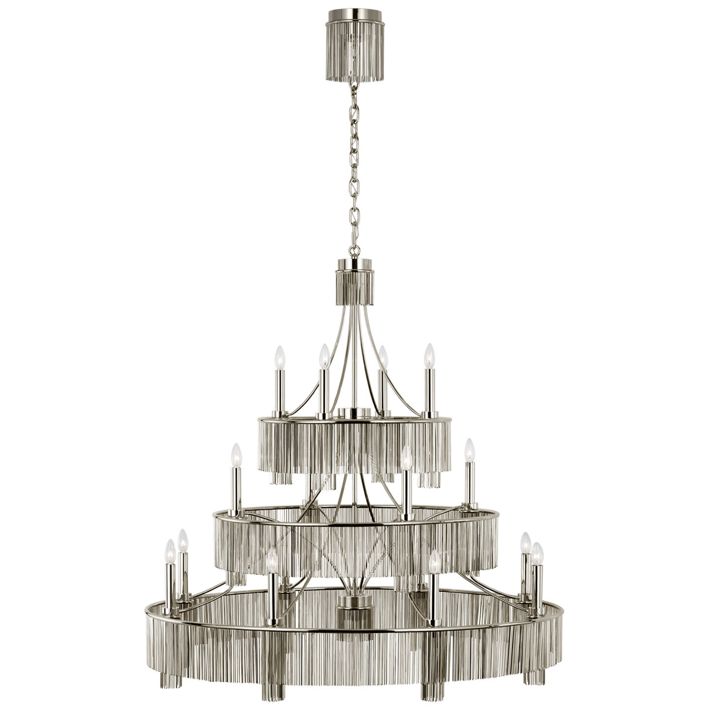 Sutton 50" Three Tier Chandelier